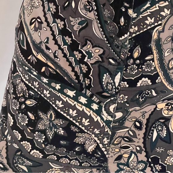 Ann Taylor Floral A Line Cotton Skirt 8 - Picture 4 of 9